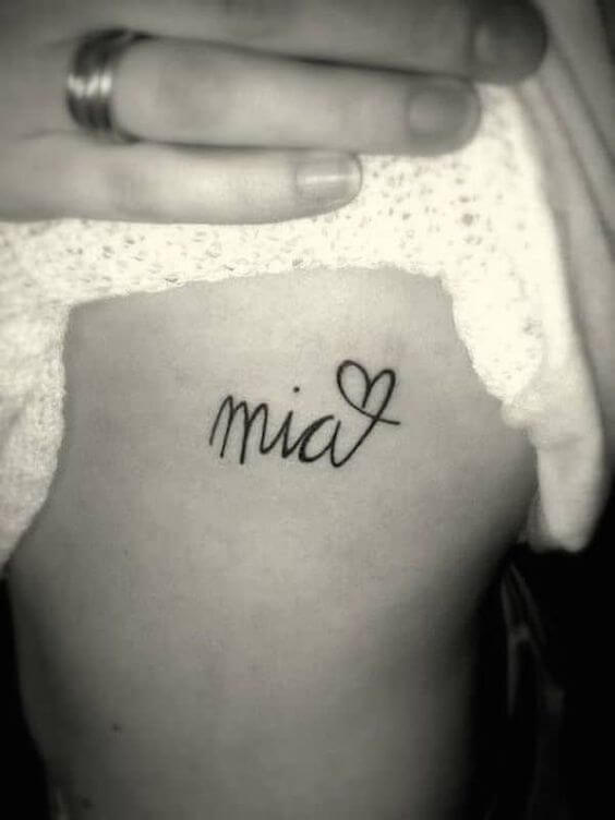 Name tattoos design, idea 16