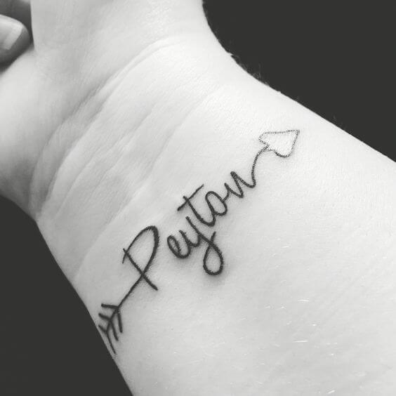 Name tattoos design, idea 17
