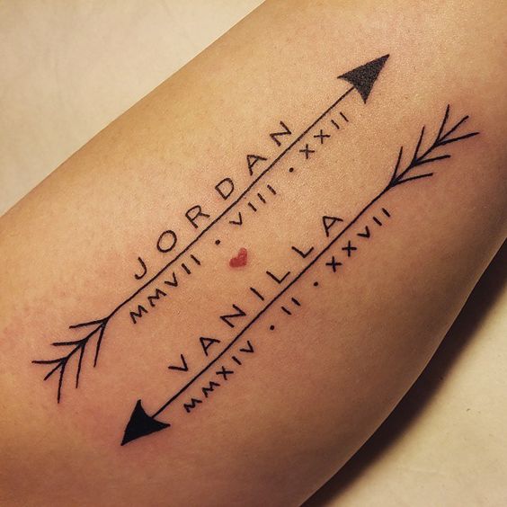 Name tattoos design, idea 23