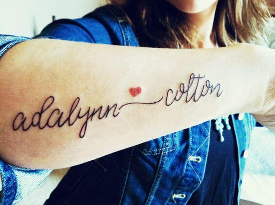 Name tattoos design, idea 28
