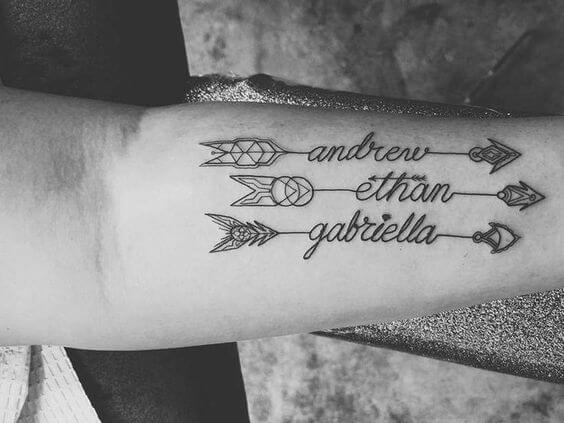 Name tattoos design, idea 32