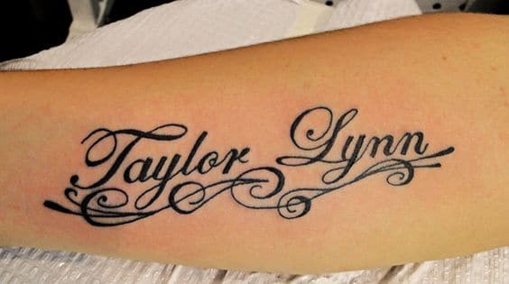 Name tattoos design, idea 34