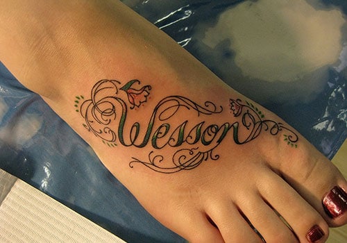 Name tattoos design, idea 39
