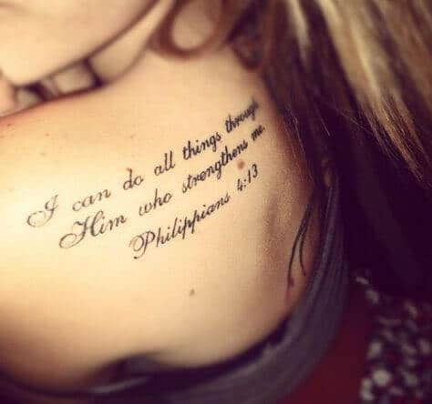 Scripture tattoos design, idea 7