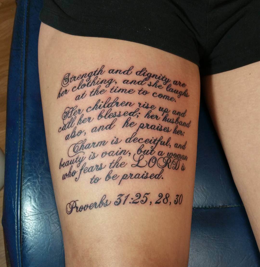 Scripture tattoos design, idea 48