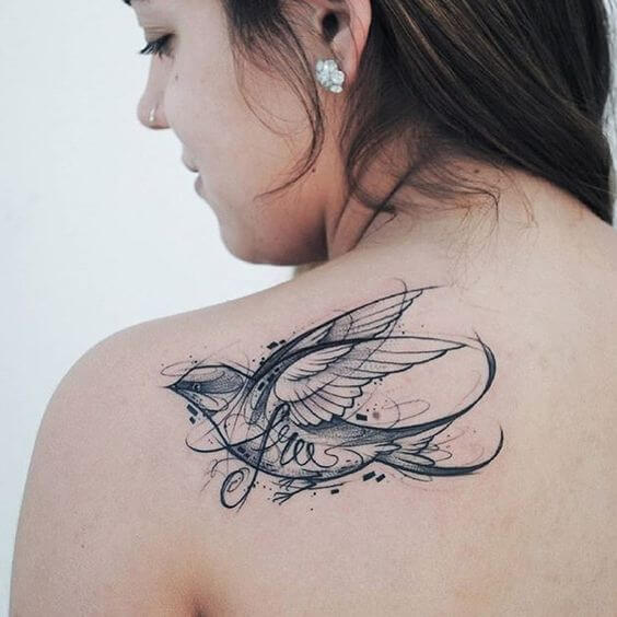 Bird tattoos design, idea 36