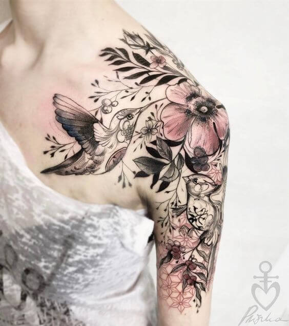 Bird tattoos design, idea 42