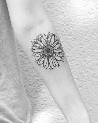 Sunflower tattoos design, idea 21