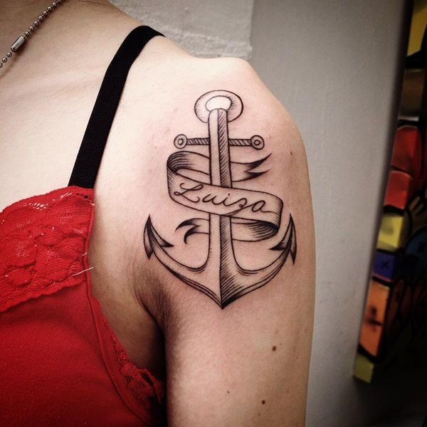 Anchor tat Steve Rotondi Pops Place Tattoos Philadelphia PA  rtattoos