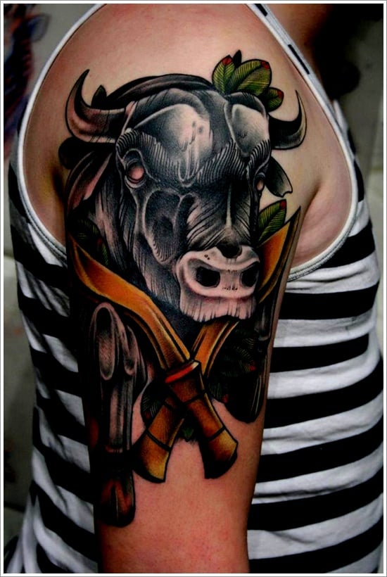 30 Dandy Bull Tattoo Designs