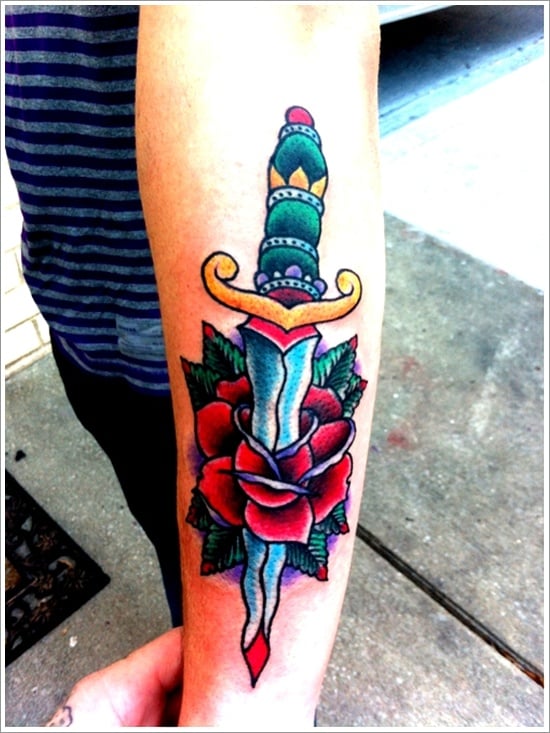 Dagger Tattoo by Monika Darling  Tattoo Insider