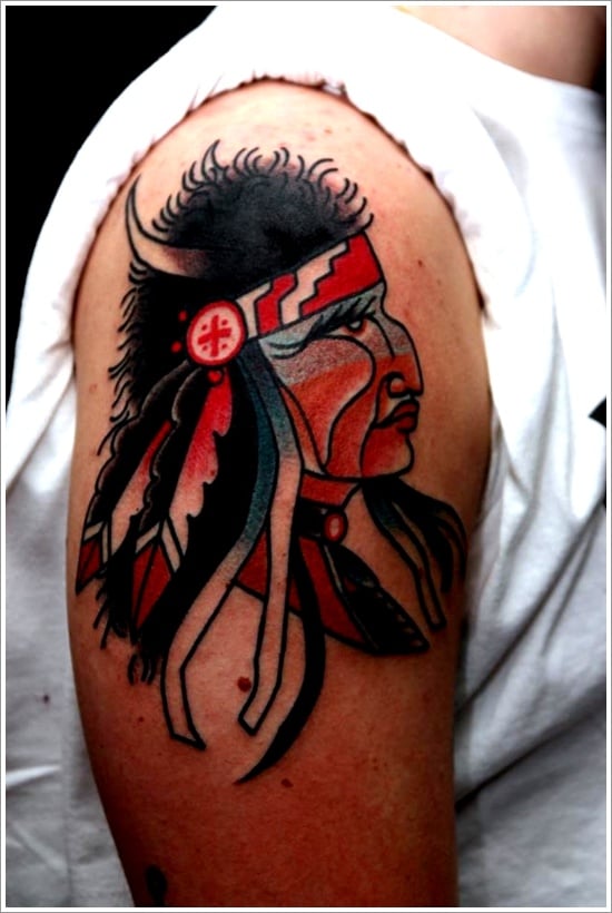 40 Native American Tattoo-Designs, die Sie stolz machen! | Krediblog