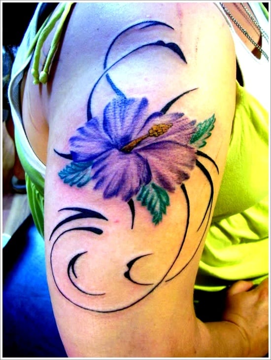 orquídea diseño de tatuaje (12)