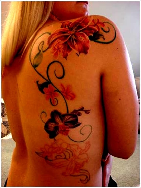 orchid tattoo design (18)