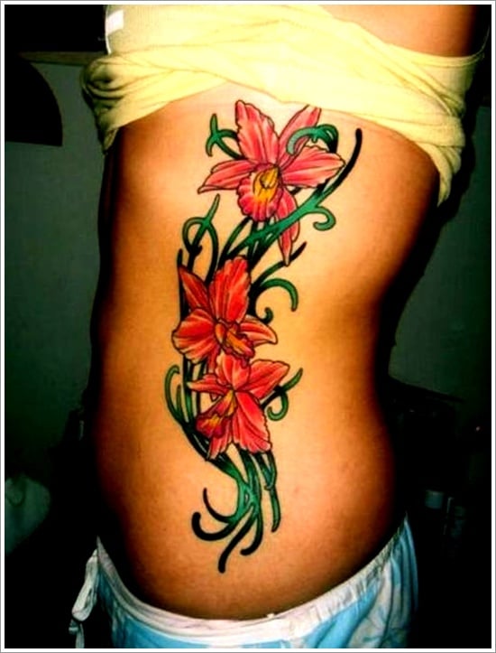 orchid tattoo design (19)