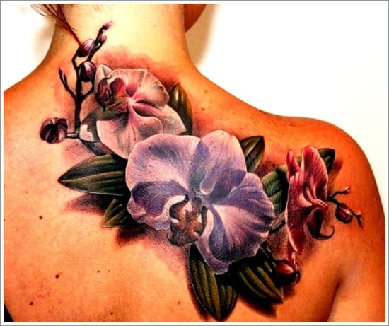 orchid tattoo design (23)