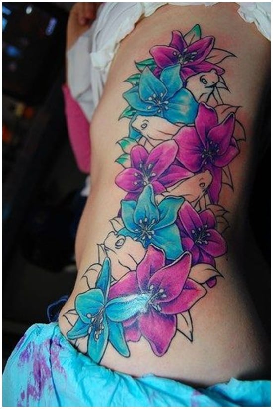 diseño de tatuaje de orquídea (3)