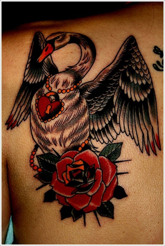 30+ Dazzling and EyeCatching Swan Tattoo Designs