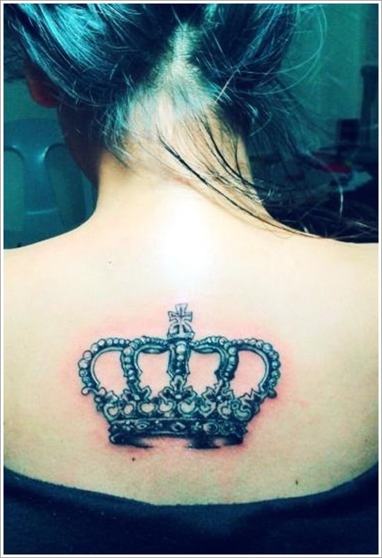 Girly King Crown And Diamonds By Lilmrsfrankenstein On Deviantart Crown Tattoos For Women Tattoos Neck Tattoo