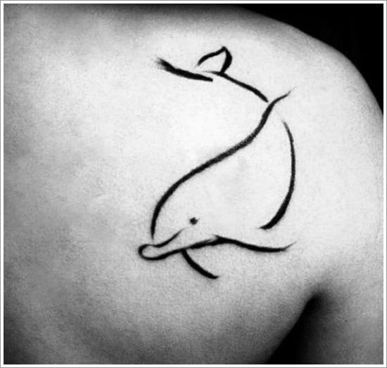 A dolphin tattoo Royalty Free Vector Image - VectorStock