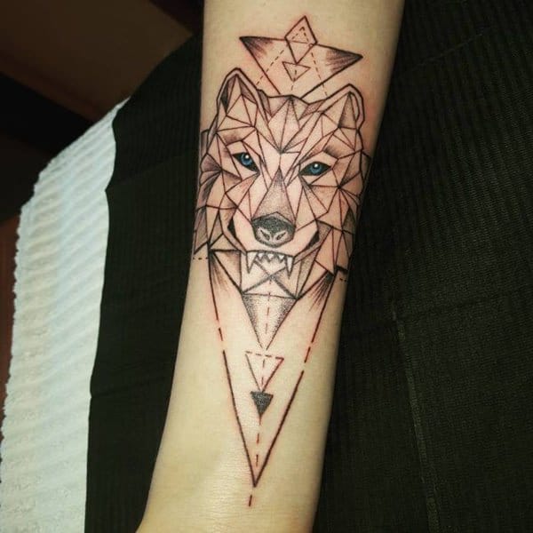 Tattoo arm wolf männer 50 Wolf