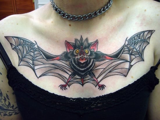 Blackwork bat Would love to tattoo this for a