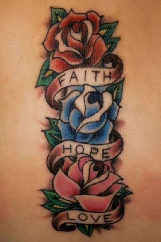 55 Trendy Faith Hope Love Tattoos You Must See  Tattoo Me Now