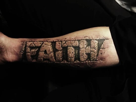 Tattoo uploaded by Zack Meadough  Walk by faith not by sight  Tattoodo