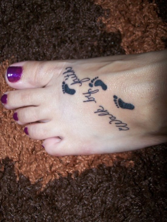 Pretty feet tattoos