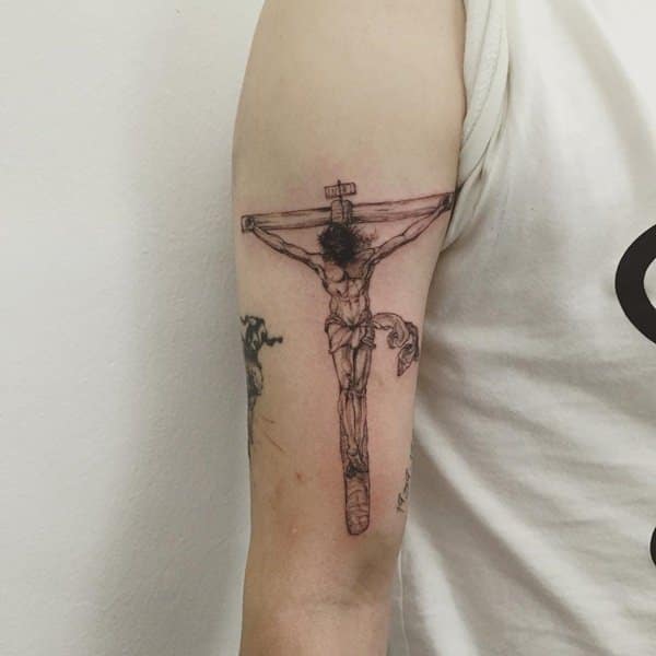 72 Good Jesus Tattoos For Arm