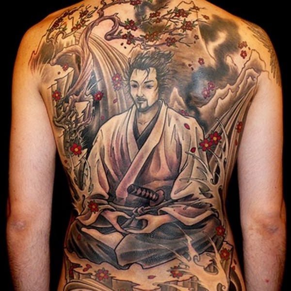 43 Alluring Japanese Samurai Tattoos For Back  Tattoo Designs   TattoosBagcom