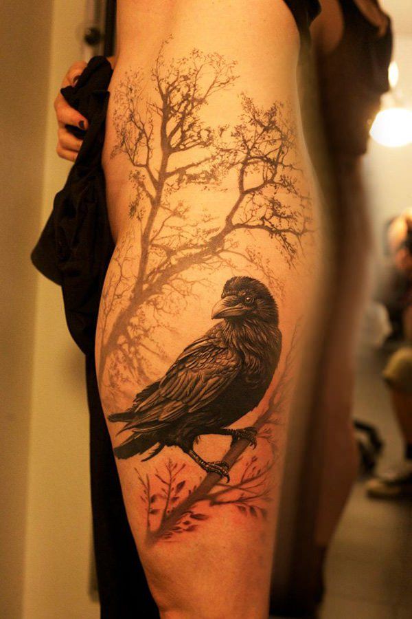 Amazing Nordic Raven Tattoo Designs and Meanings Inspired by Vikings  34  Photo Ideas