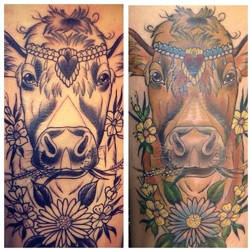 25 Cool Cow Tattoo Ideas