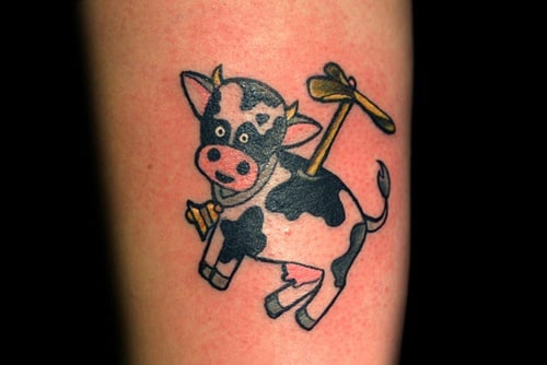 Cow Tattoo  Etsy