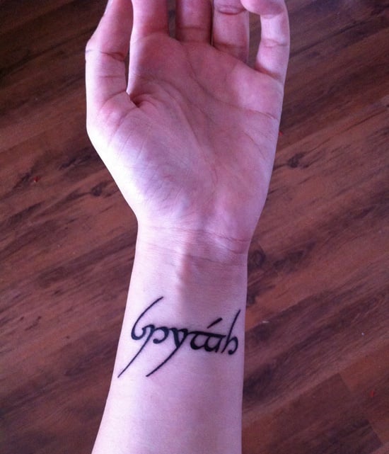 25 Mystic Lord Of The Rings Tattoos