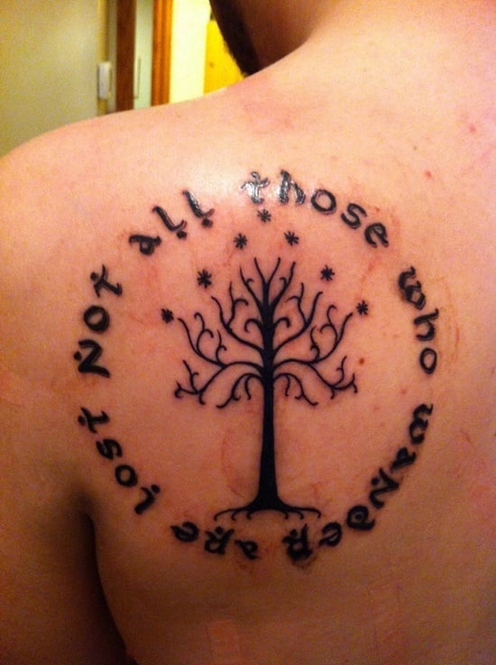 25 Mystic Lord Of The Rings Tattoos