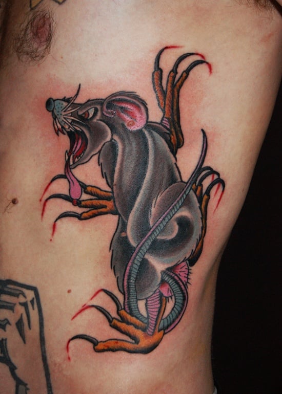 Unusual Rat King Tattoos