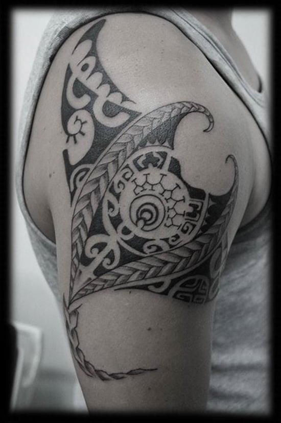 tribal stingray tattoo chestTikTok Search