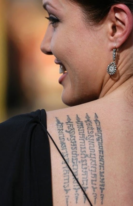 Wanted Movie Angelina Jolie Tattoos