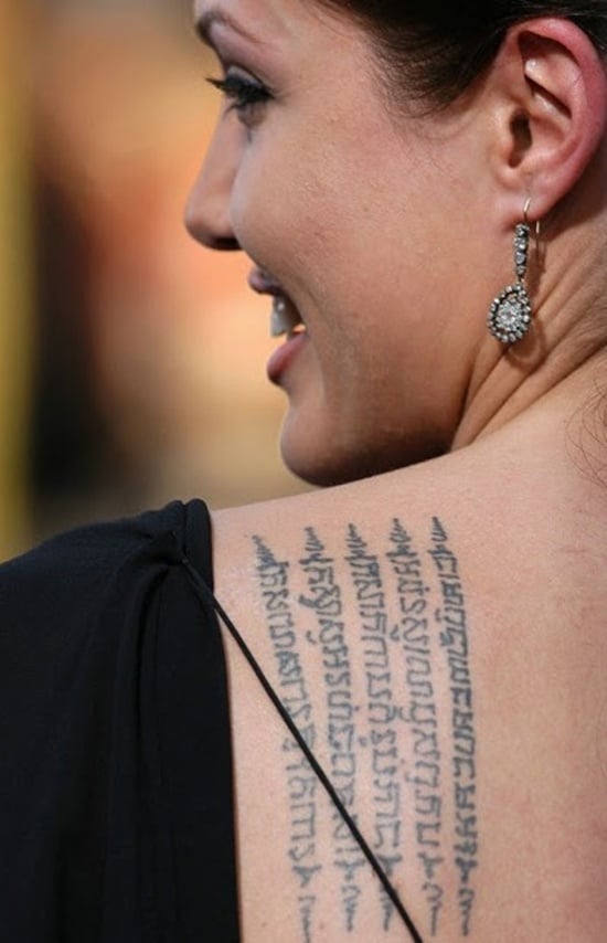 wanted movie angelina jolie tattoos