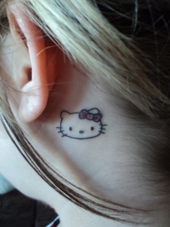ear back tattoo (18)