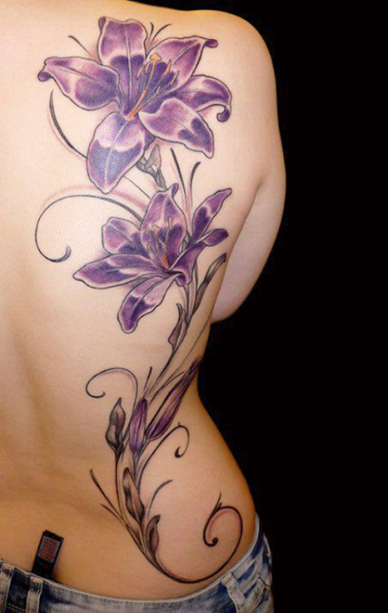 morning glory flower tattoo (19)
