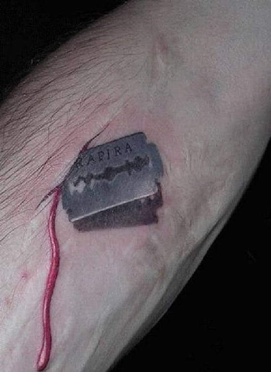 razorblade in Tattoos  Search in 13M Tattoos Now  Tattoodo