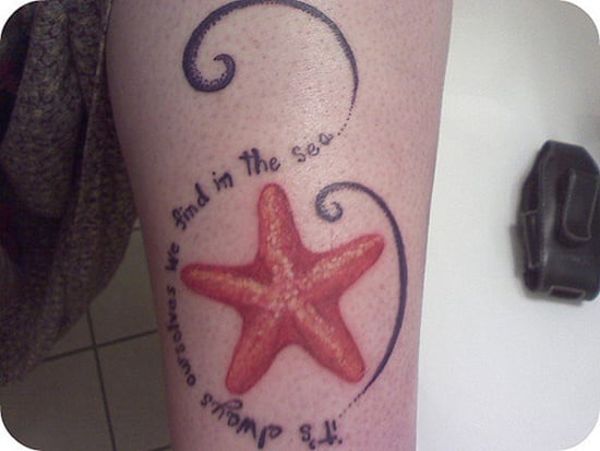 Tattoo uploaded by Chris Kuma  Big SeastarLittle Seatstar sister tatts   Tattoodo