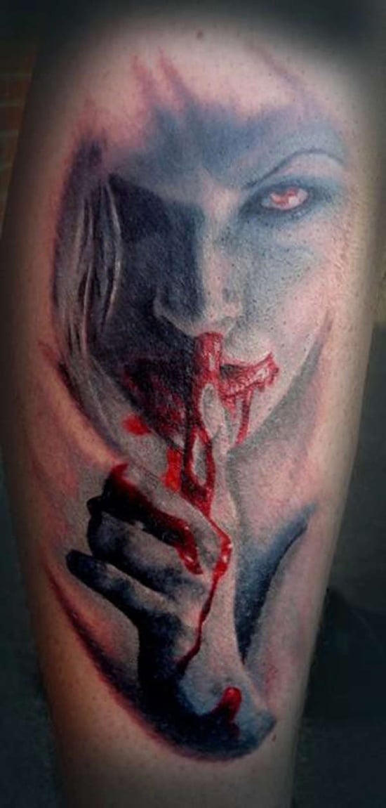 JASON LIU  Vampire tattoo design