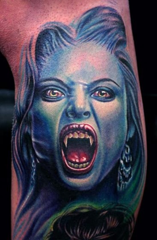 30 Vampire Tattoos for Lovers of the Dark