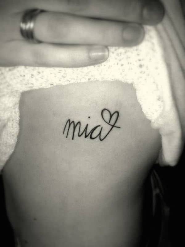 Name Tattoos On Upper Arm