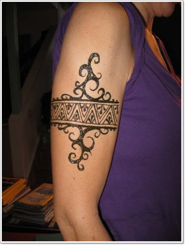 Image of tribal tattoo arm band Royalty Free Vector Image