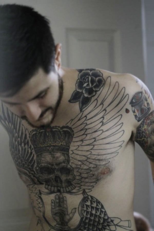 45 Intriguing Chest Tattoos For Men