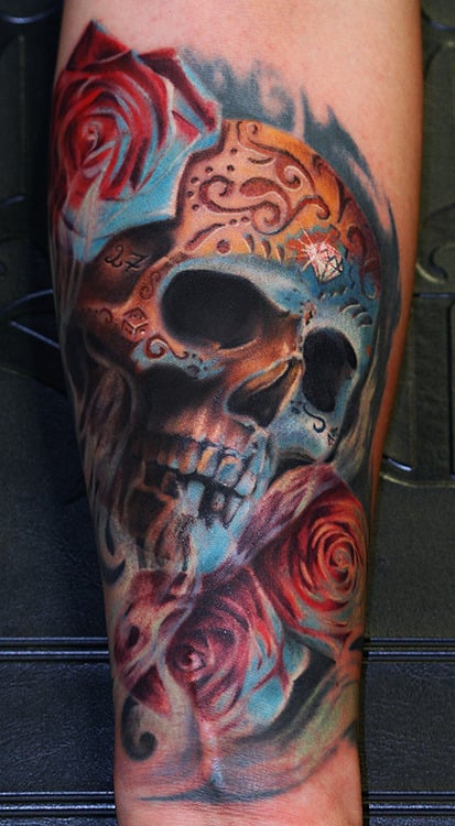 Flaming Skull Tattoos  Inked Magazine  Skull tattoo Fire tattoo Flame  tattoos